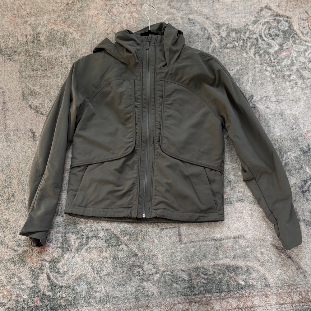 lululemon athletica Olive Green Hooded Jacket